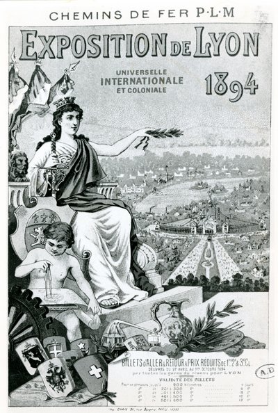 Advert for the Exposition de Lyon by French School